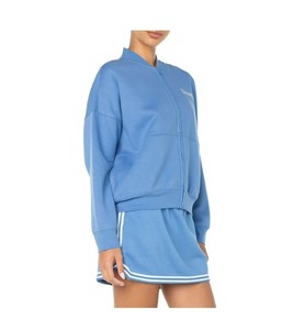 NEW 2 Pack of Spalding Womens Fleece Bomber Jackets - Blue and Red - Size Small (S)