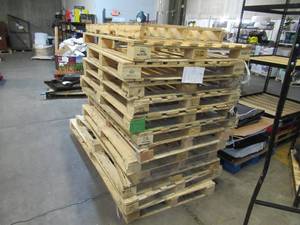 Pallet of 13 Oversized Wooden Pallets - XL and XXL
