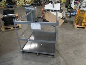 Adjustable Gray Metal Frame Built to Fit Onto Pallets - Perfect for Projects