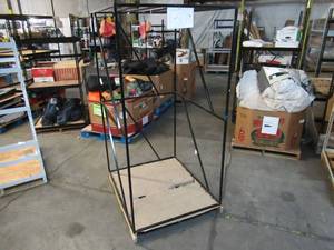 Welded Black Metal Frame Built to Fit Onto Pallets with Flat Roof - Perfect for Projects