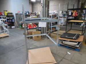 Adjustable Gray Metal Frame Built to Fit Onto Pallets - Perfect for Projects