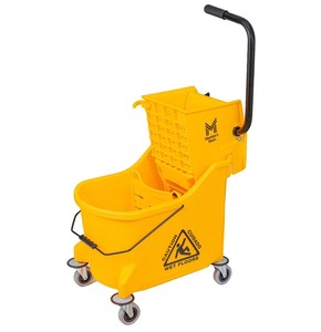NEW Members Mark Commercial Mop Bucket with Wringer, 36 qt. - Yellow