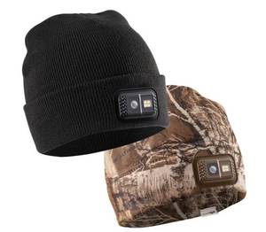 NEW CAPLight Rechargeable 4.0 2 Knit BlackFleece RT APX Beanies - Real Tree  Black