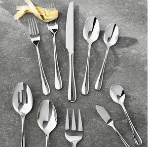 NEW Members Mark Premium 65 Piece Stainless Steel Flatware Set, Mirror Finish