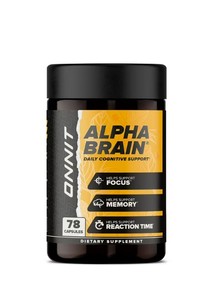 NEW ONNIT Alpha BRAIN Nootropic Brain Health Supplement Capsules, 78 ct.