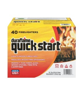 NEW Duraflame Quick Start Wood Fire Starter, 40-Pack Case
