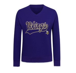 NEW Womens NFL Team Apparel Long Sleeve Pullover - Minnesota Vikings - MEDIUM