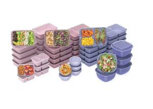 NEW Bentgo Prep 90-Piece Food Storage Set - Dusky Field Collection