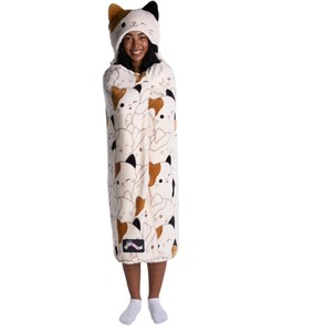 NEW Kids Plush Hooded Throw with Faux Fur Lining, 40 x 50 - Squishmallows