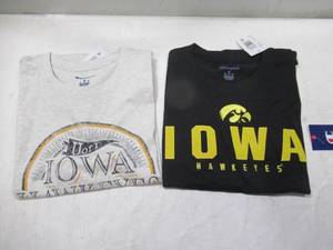NEW 2 Pack of Champion Brand Mens Short Sleeve T-Shirts - Iowa Hawkeyes - XL