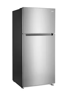 lot 5 image: Vissani 18 cu. ft. Top Freezer Refrigerator in Fingerprint Resistant Stainless Look, Garage Ready Model # MDTF18SSR (Minor Transit Damage)