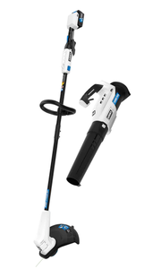 lot 14 image: HART 20V 13 String Trimmer & Blower Combo Kit (1) 4Ah Battery (1) Charger (Trimmer- Slightly Used, Blower- New)