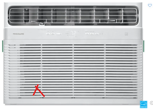 lot 21 image: Frigidaire Air Conditioner Window Inverter with Wi-Fi 24,000 BTU 230 V in White FHWW245WE2 (Minor Scratches, Missing Filter Cover, Side Parts, Remote, See Photos)