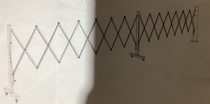lot 42 image: Expandable Mount Metal Barricade APPOX. Measurements 101x38