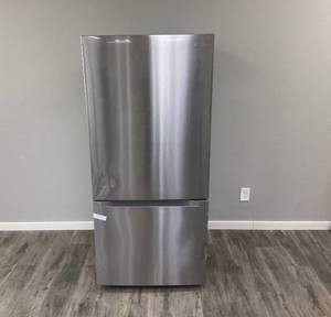 Vissani 30 in. 18.7 cu. ft. Bottom Freezer Refrigerator in Fingerprint Resistant Stainless Steel, Garage Ready Model # MDBF18SS