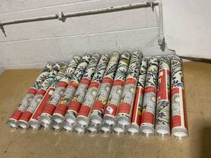 lot 305 image: LOT OF 21 Opalhouse Designed With Jungalow Peel And Stick Wallpaper 27.5sq Each Roll