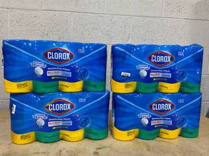 lot 208 image: LOT OF 4 Clorox Disinfecting Wipes