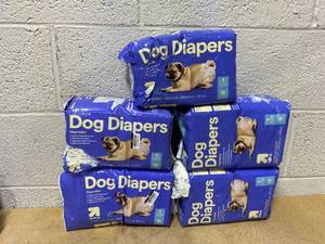 lot 336 image: LOT OF 5 up&up Dog Diapers Size S