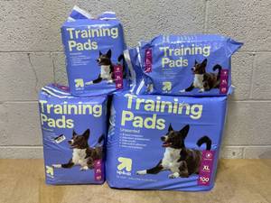 lot 339 image: LOT OF 4 up&up Dog Training Pads Size XL
