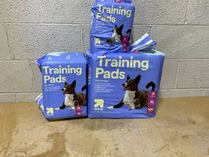 lot 346 image: LOT OF 3 up&up Dog Training Pads Size XL