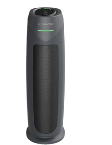 lot 93 image: GermGuardian - 743 Sq. Ft. Tower Air Purifier with HEPA Pure Filter, Intellisense Air Quality Monitor, UV-C, AC4880G - Graphite