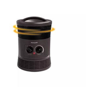 lot 348 image: Honeywell HHF360B 1500W 360 Surround Indoor Heater Black Portable Space Heater for Bedroom, ETL Listed, Fan Driven