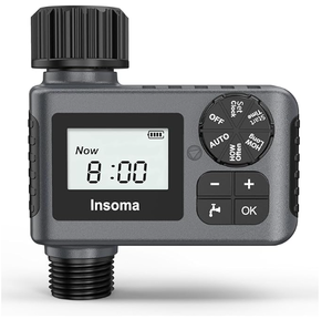 lot 103 image: Insoma Outdoor Garden Hose Faucet Timers, Programmable Water Sprinkler Timer with Rain DelayManualAutomatic Drip Irrigation and Lawn Watering System for Yard, 1 Outlet