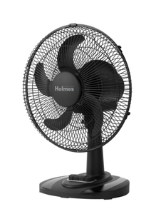lot 418 image: Holmes 12� BladeBreeze Manual Stand Fan, Adjustable Head Tilt, Wide Angle Oscillation, 5 Blades,