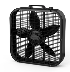 lot 420 image: Lasko 20 3-Speed Decor Colors Box Fan, B20401, Black