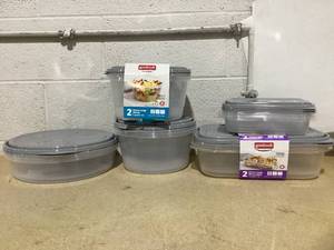 lot 358 image: LOT OF 5 Goodcook Meal Prep Containers