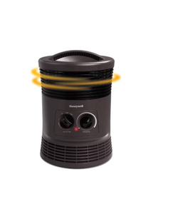 lot 367 image: Honeywell HHF360B 1500W 360 Surround Indoor Heater Black Portable Space Heater for Bedroom, ETL Listed, Fan Driven