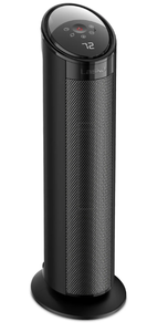 lot 372 image: Lasko 22 Ceramic Tower Space Heater with Remote (black, model CT22495)