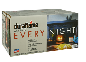 lot 187 image: Duraflame Every Night 5.2 lb Firelogs, 4 Logs per Case, 2.5 Hour Large Fire