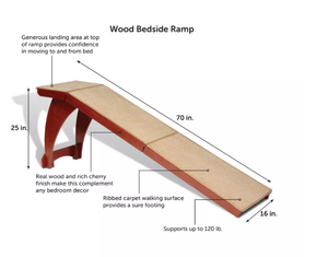 lot 261 image: PetSafe CozyUp Bed Ramp - Cherry (Used)