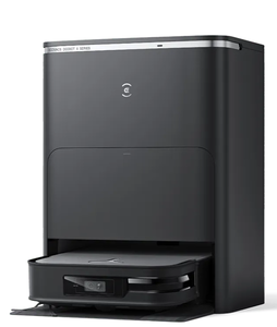 lot 397 image: DEEBOT X2 OMNI Black Square Robot Vacuum With Mop (LiDAR, Auto-Empty, Pet-friendly) (Slightly Used, Calibration IssuesTrouble Navigating House)