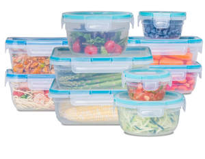 lot 438 image: Snapware Total Solutions Plastic Food Storage Container Set - 20pc