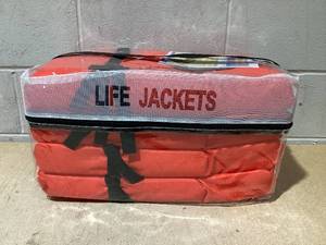 lot 276 image: LOT OF 4 Life Jackets Size Adult