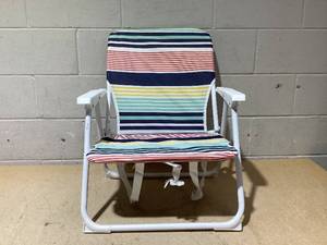 lot 278 image: Canddidliike Backpack Folding Camping Chair for Outdoor Beach - Multi-Color