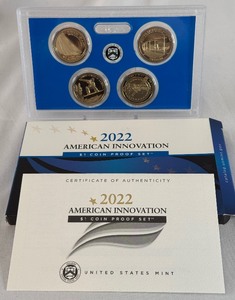 lot 36 image: 2022 American Innovation $1 Coin Reverse Proof Set - original package with COA