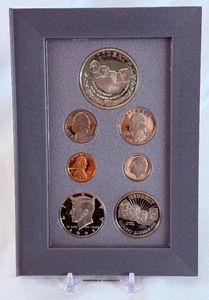 lot 57 image: 1991 Mt Rushmore Anniversary 2 coin proof set -  in case but no COA
