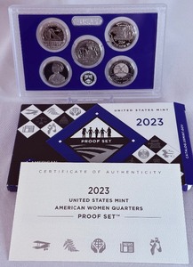 lot 60 image: 2023 American Women Quarters Proof Set - original package with COA