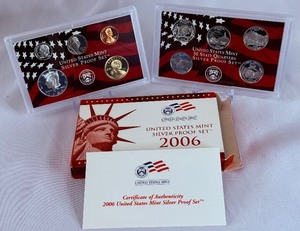 lot 63 image: 2006 Silver Proof Set - original package with COA