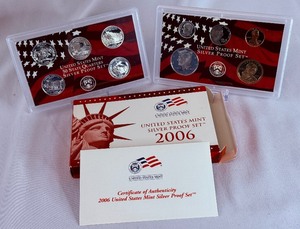 lot 64 image: 2006 Silver Proof Set - original package with COA