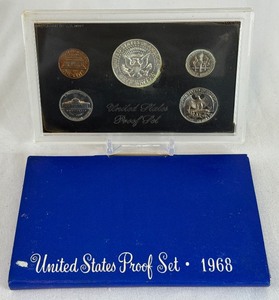 lot 86 image: 1968 Proof Set - original package with COA