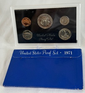 lot 87 image: 1971 Proof Set - original package with COA