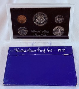 lot 95 image: 1972 Proof Set - original package with COA