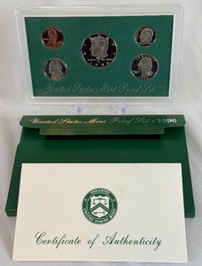 lot 107 image: 1996 Proof Set - has external case, good shape