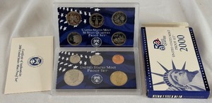lot 110 image: 2000 Proof Set - original package with COA