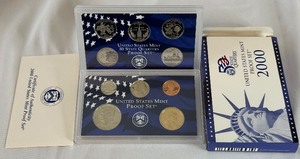 lot 111 image: 2000 Proof Set - original package with COA