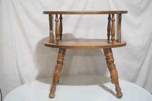 lot 13 image: 2 tier oval end table George B Bent Co.